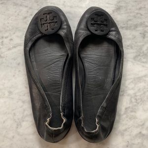 Tory Burch Black Flats